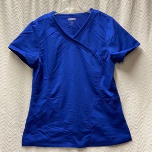 Scrubstar Premium Electric Blue Small Scrub Top